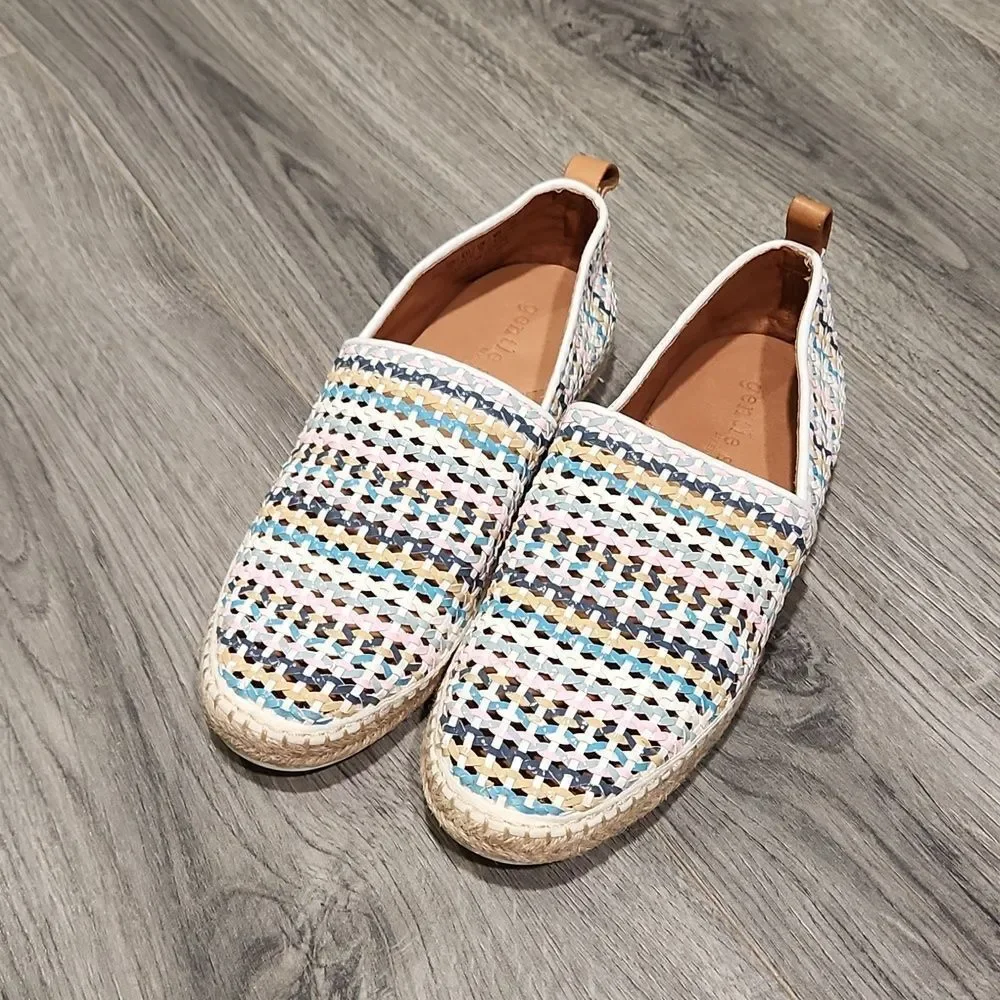 Gentle Soul By Kenneth Cole Pastel Woven Lizzy A-Line Espadrille Loafers